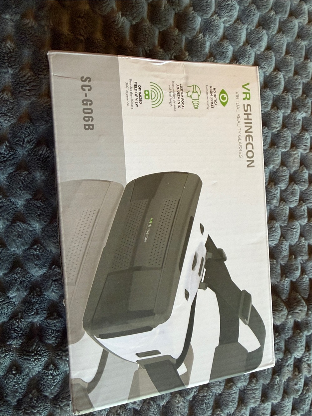 VR Shinecon White VR Headset - Immersive Virtual Reality Viewer